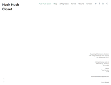 Tablet Screenshot of hushhushcloset.com